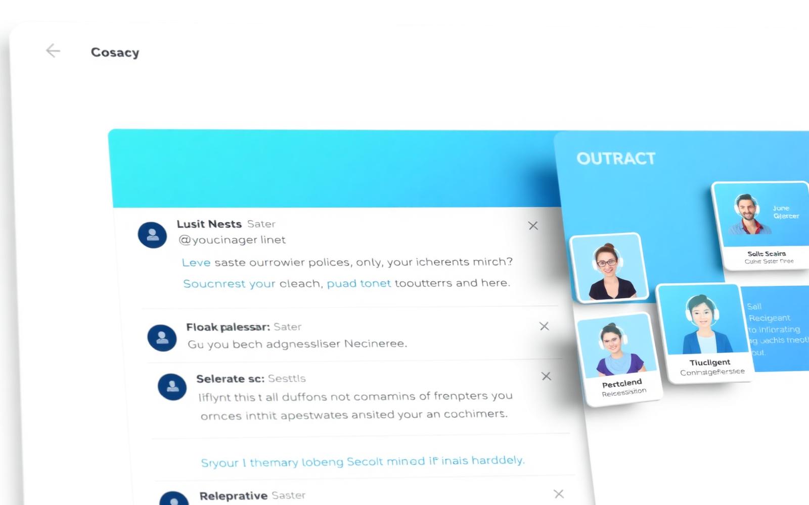 Outreach inbox with recruiter threads